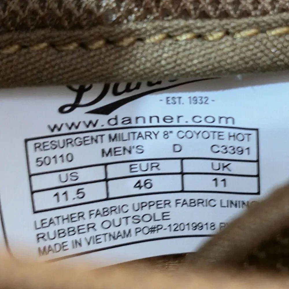 Danner Resurgent Military Coyote Brown 8